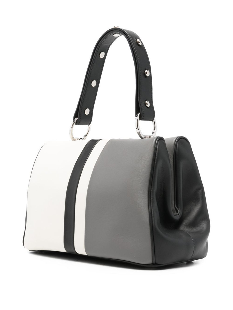 striped-detail studded-embellishment tote bag 3