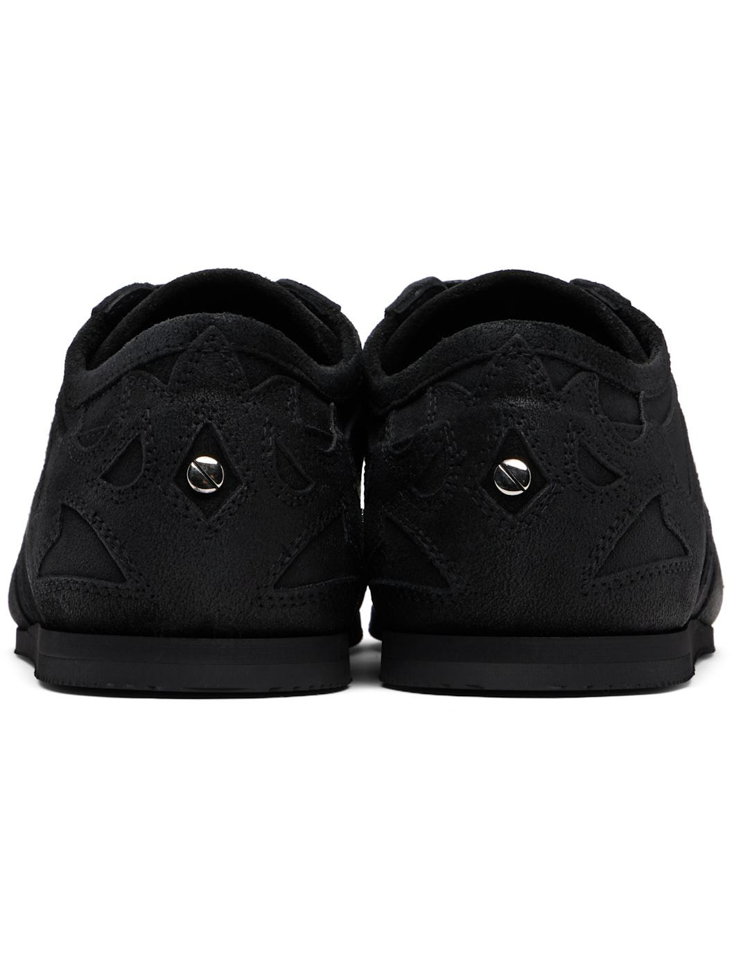 Black Milton Low-Top Boxing Sneakers - 2