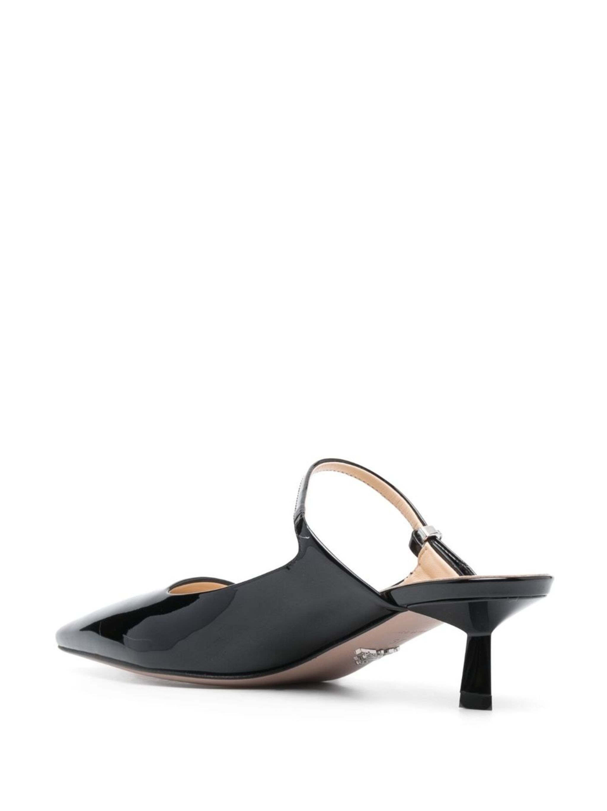 50mm kitten-heel patent-leather mules - 3