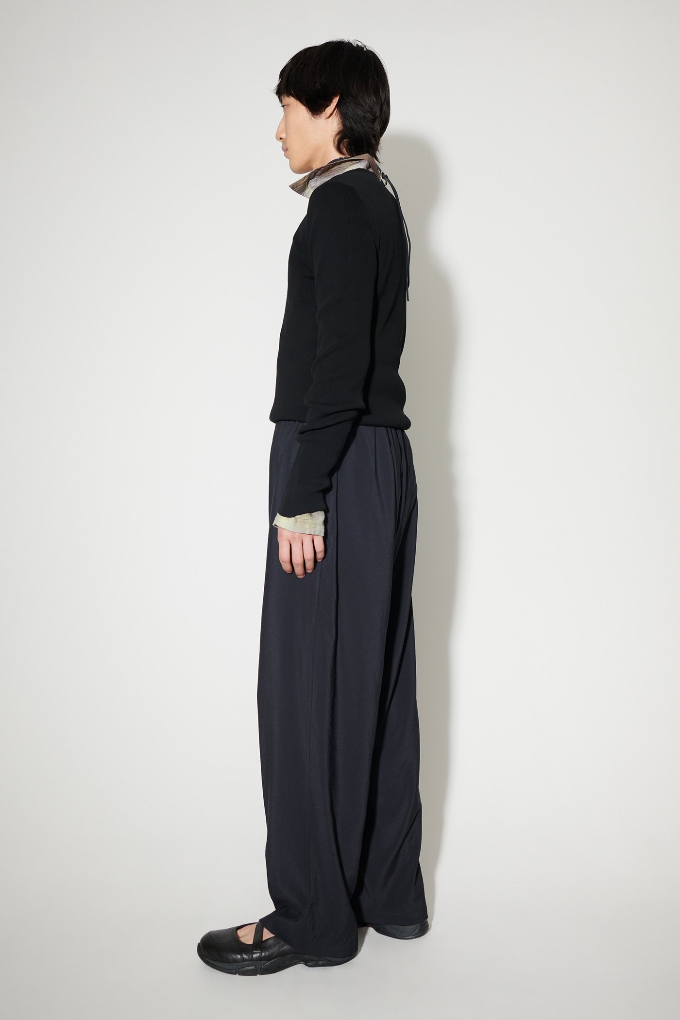 Luft Trousers Black Liquid Viscose - 3