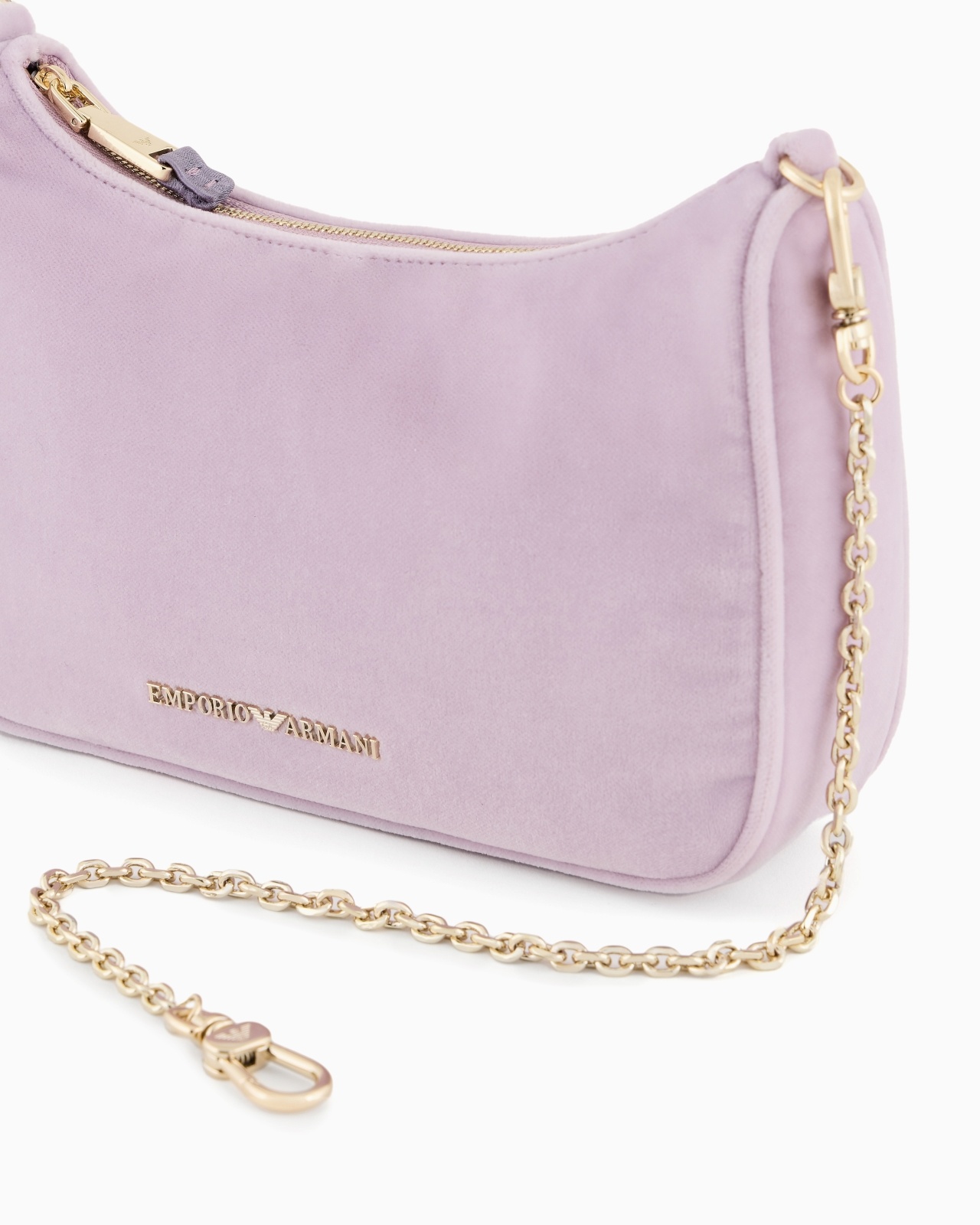 VELVET BAGUETTE SHOULDER BAG - 5