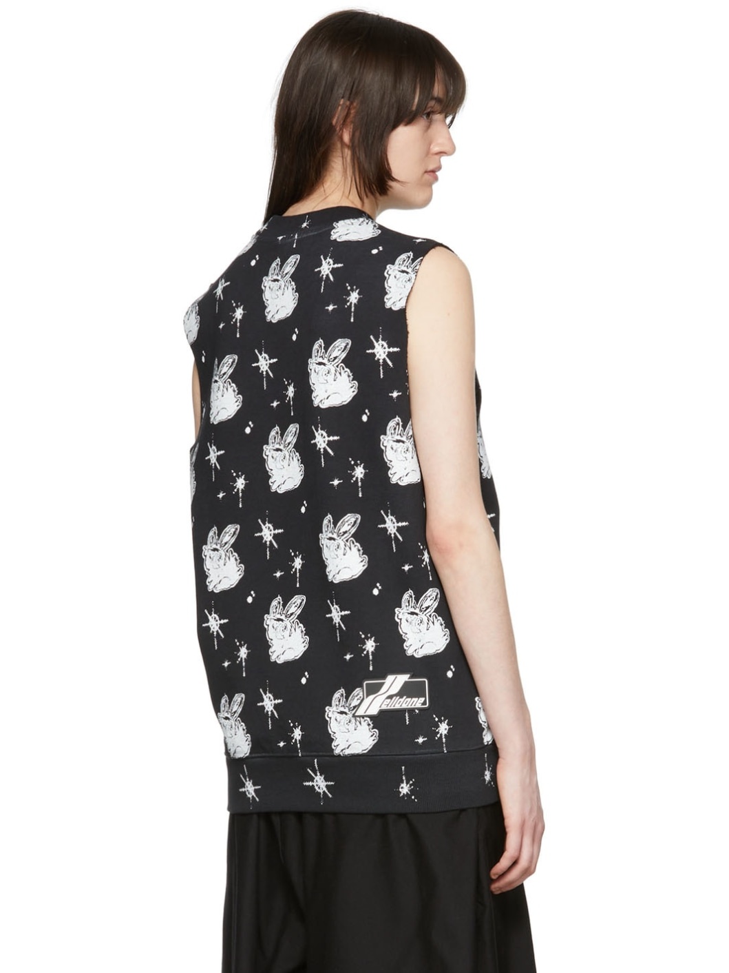 Black Cotton Tank Top - 3