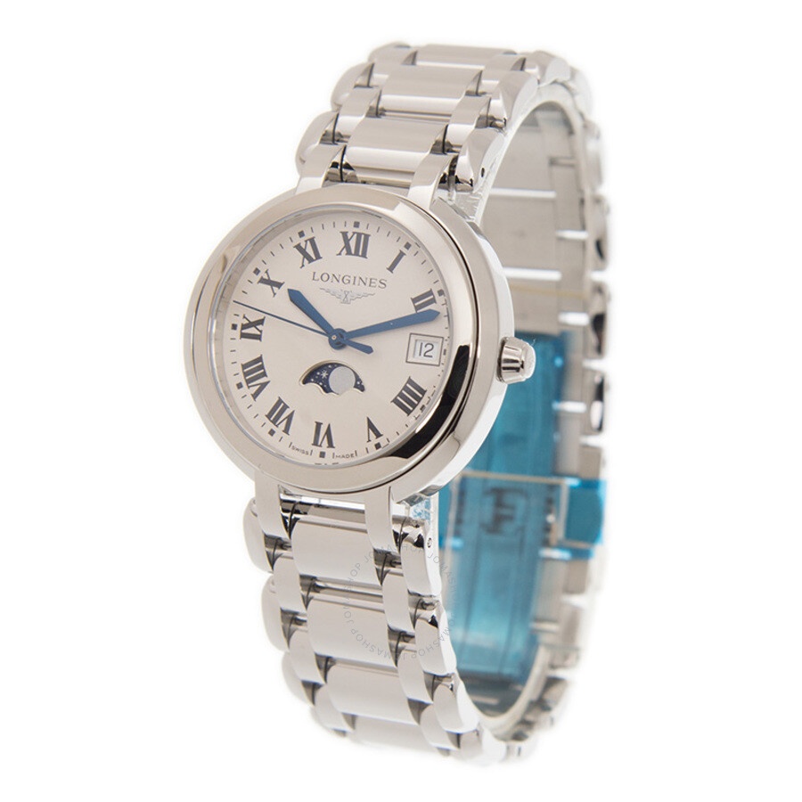 Longines PrimaLuna Quartz Silver Dial Ladies Watch L8.116.4.71.6 - 4