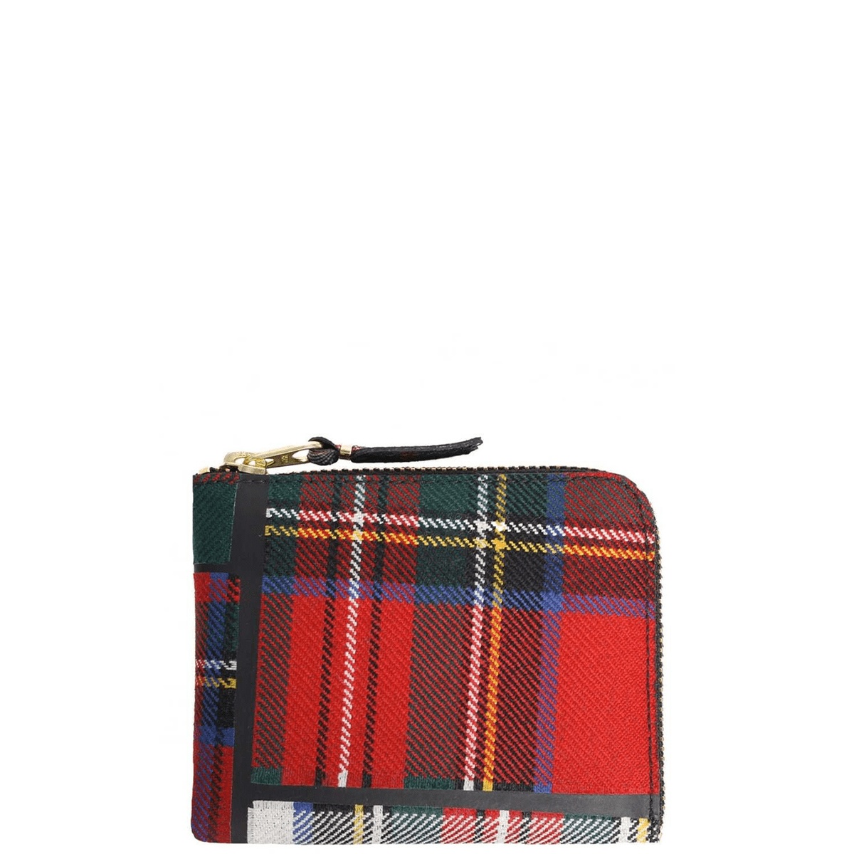 Comme Des Garçons SA3100TP Tartan Zipped Wallet Red in Red