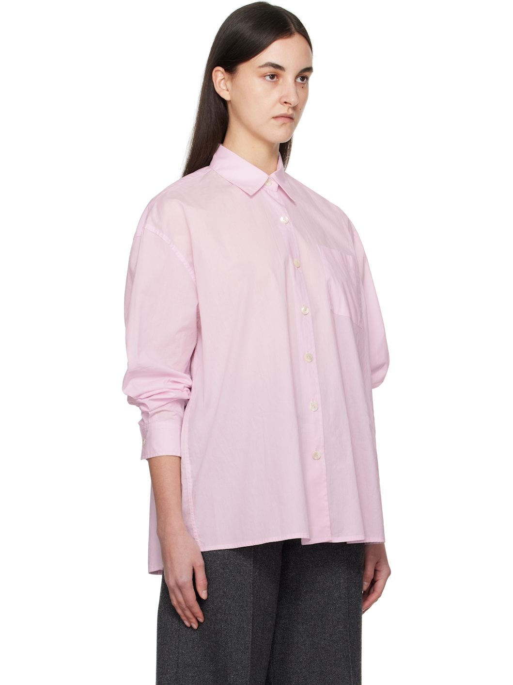 Pink Timon Striped Cotton Shirt - 2