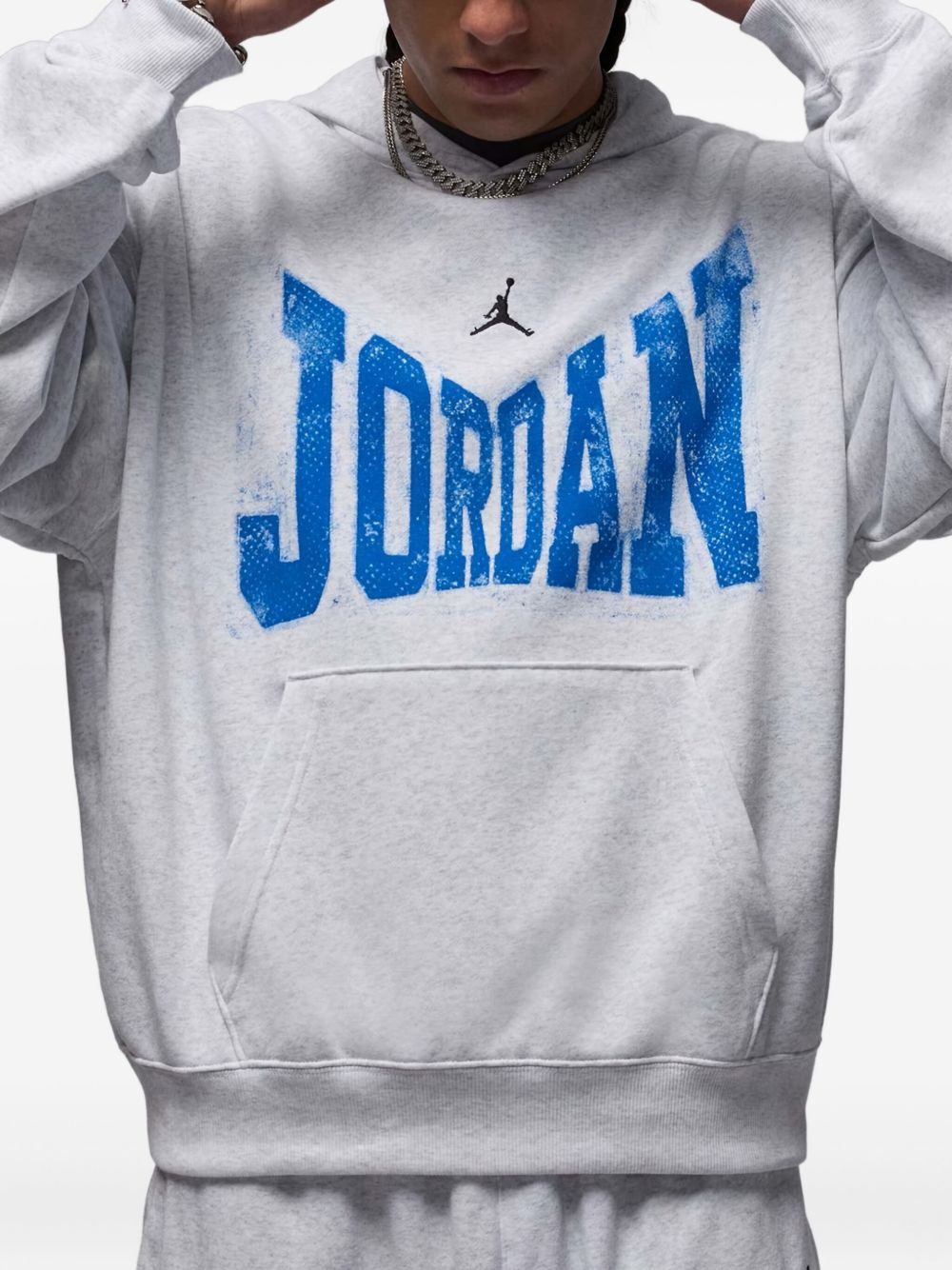 Jordan Brooklyn logo-print hoodie - 3