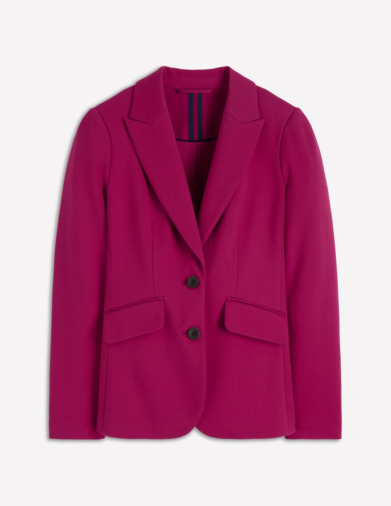 Marylebone Ponte Blazer-Pomegranate 1