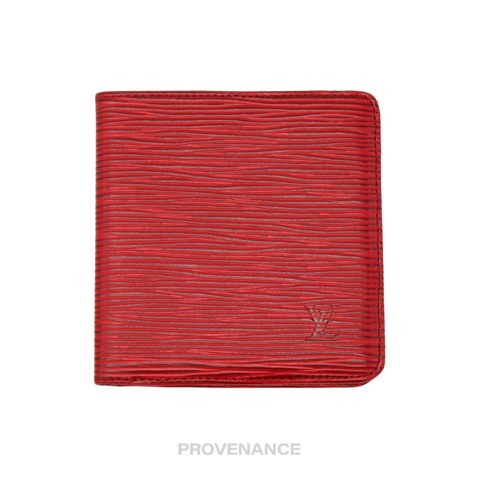 Louis Vuitton 6CC Bifold Wallet - Red Epi Leather - 2