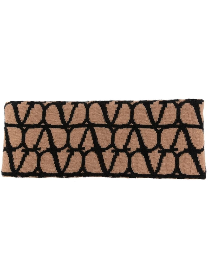 VLogo cashmere scarf 1