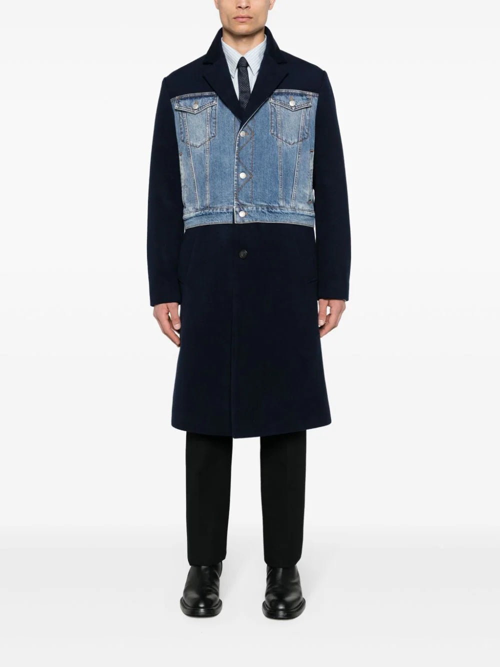 HYBRID SINGLE-BREASTED COAT - 2