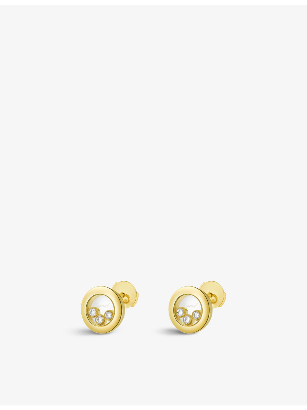 Happy Diamonds 18ct yellow-gold and 0.30ct diamond earrings - 4
