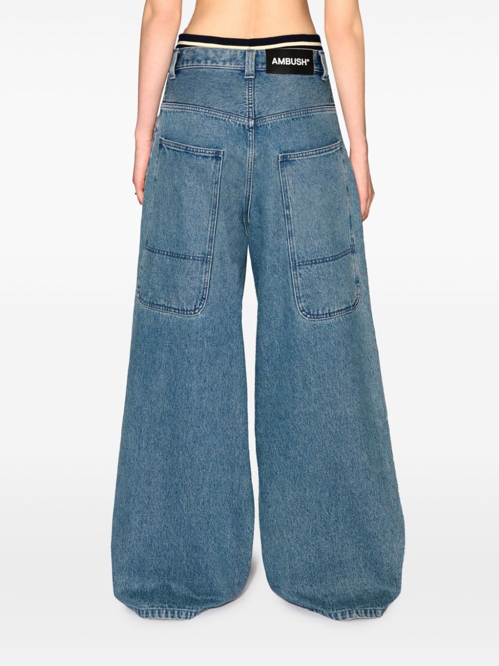 wide-leg jeans - 4