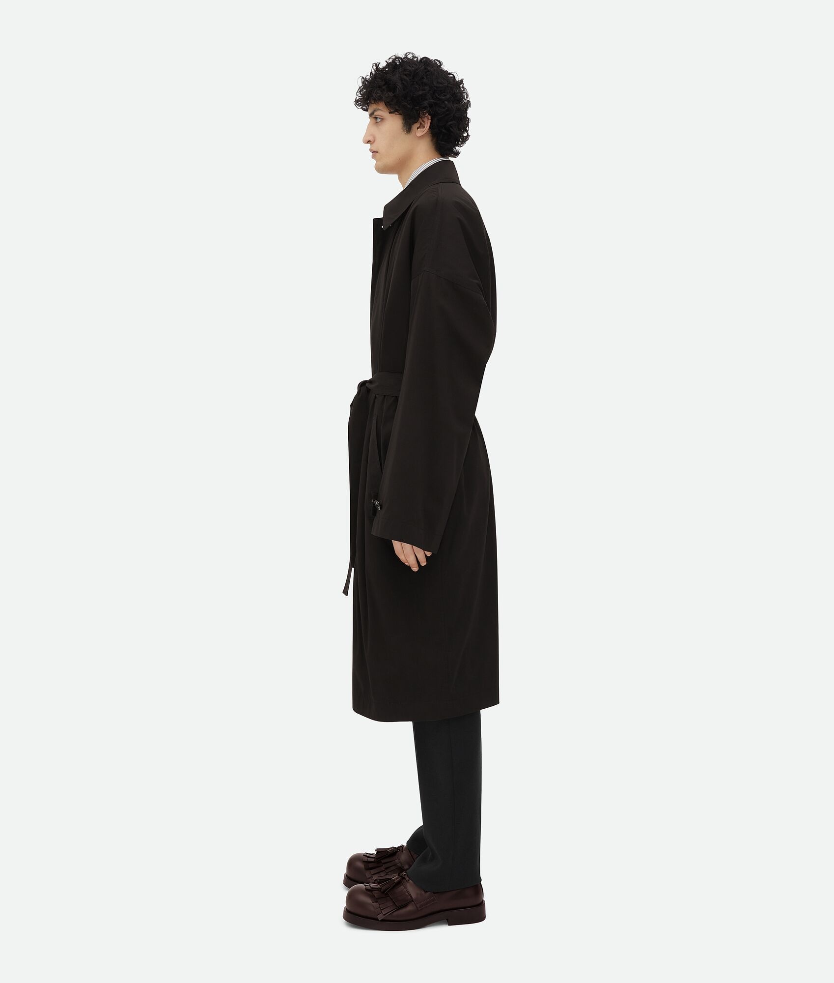 Cotton Silk Parka With Check Lining - 2