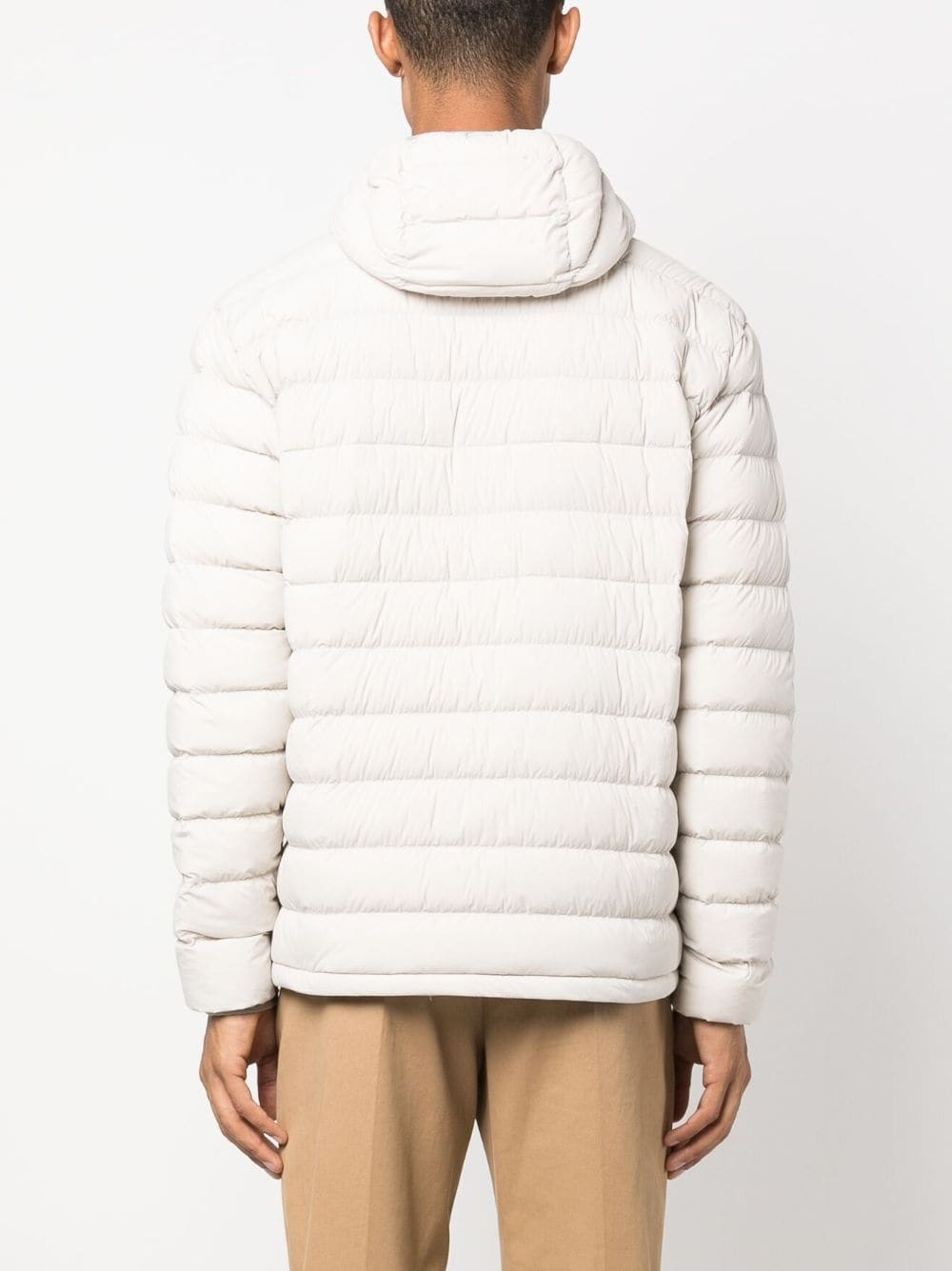 padded-design hooded jacket - 4