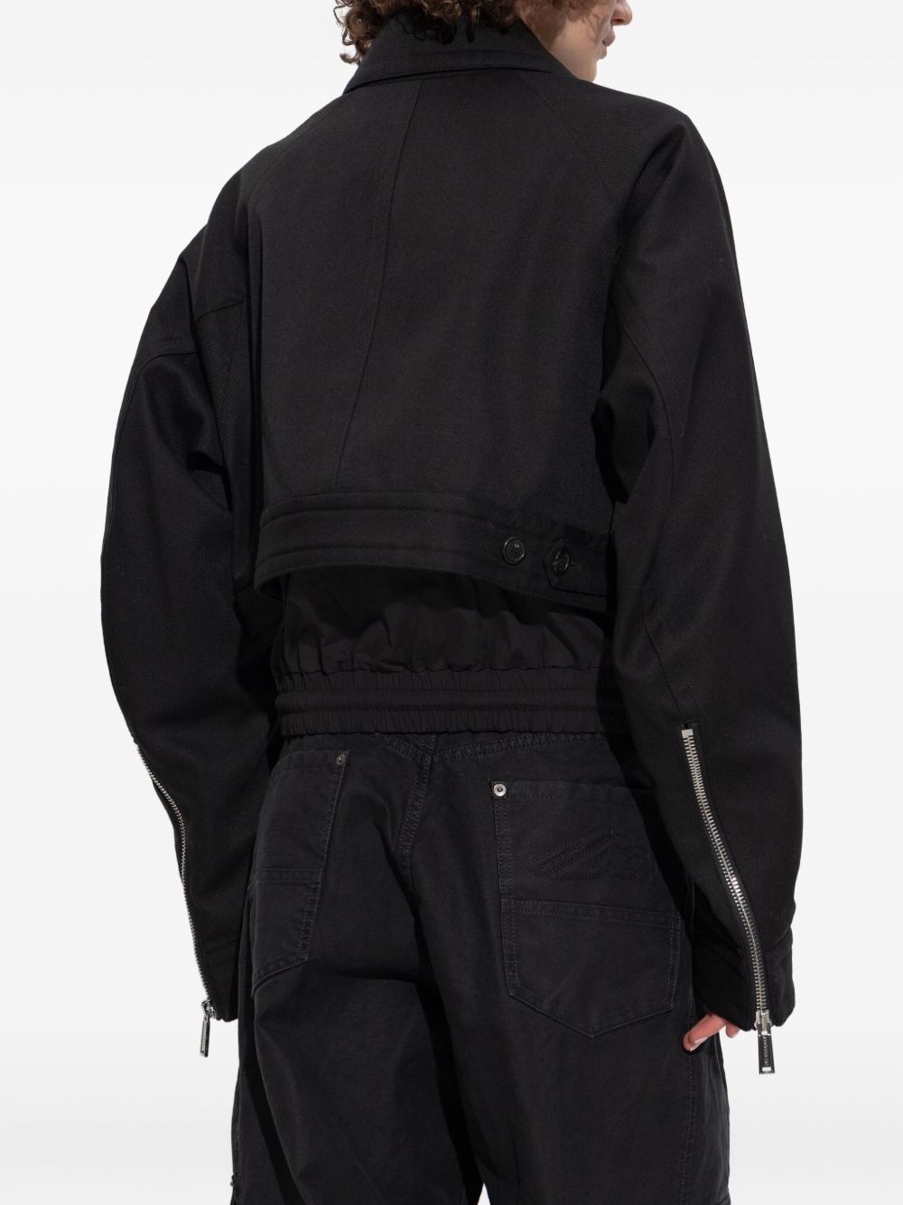 cropped zip-front jacket - 4