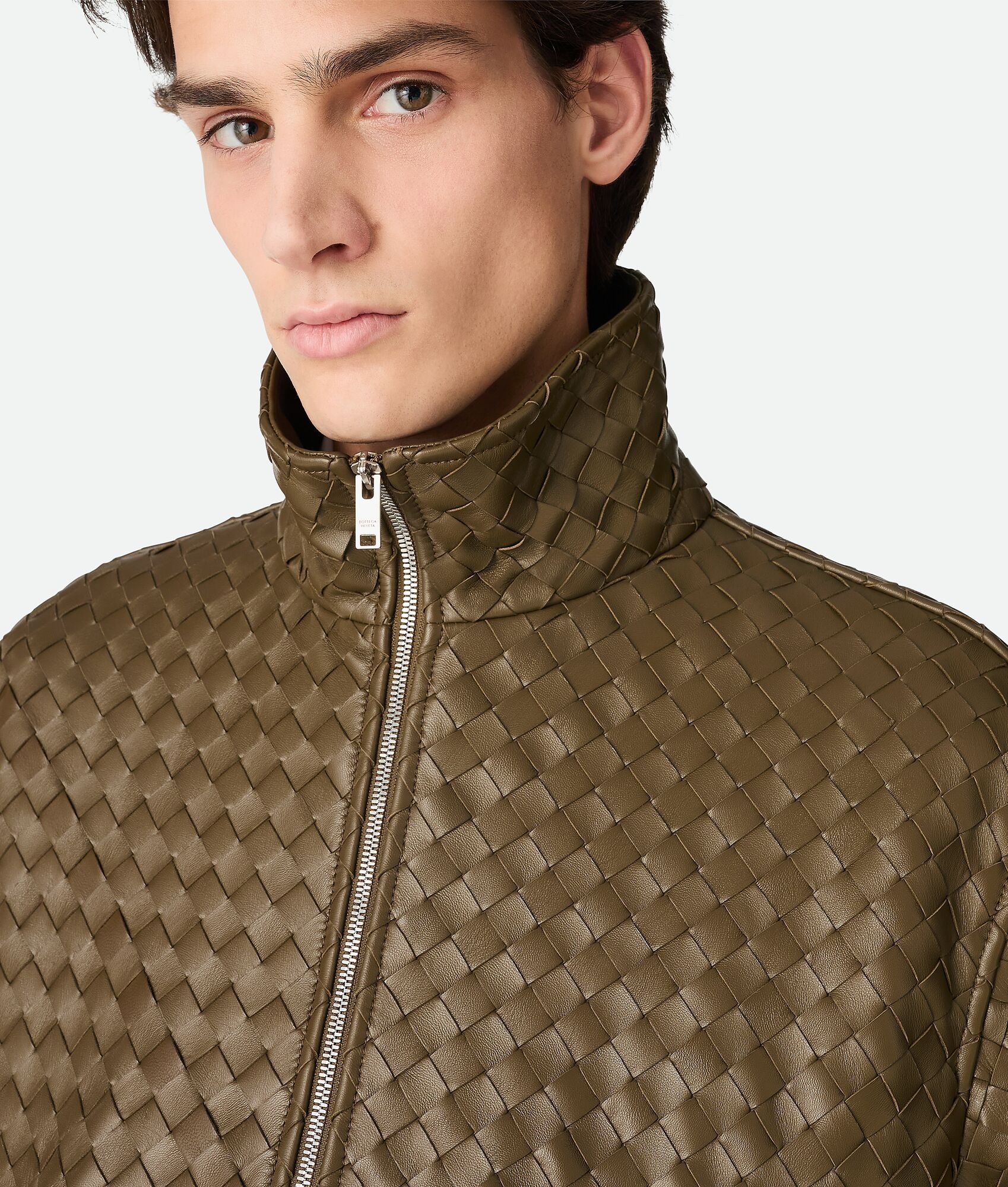 Intrecciato Leather Blouson - 4