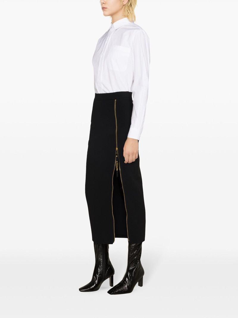 logo-lettering straight midi skirt 3
