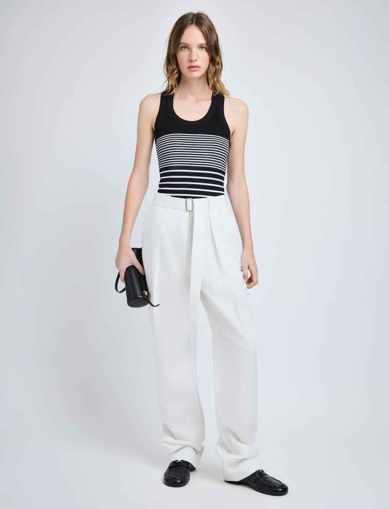 Proenza Schouler Roberts Top in Matte Viscose Rib outlook