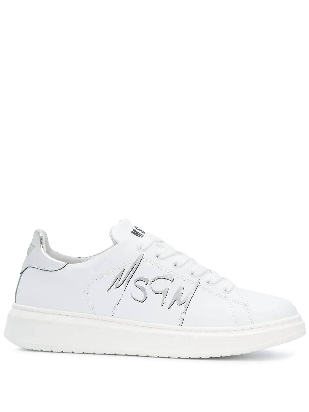 spray-effect logo low-top sneakers - 1