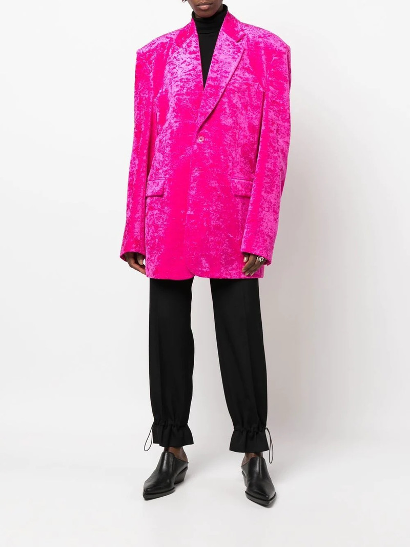 VETEMENTS single-breasted blazer outlook