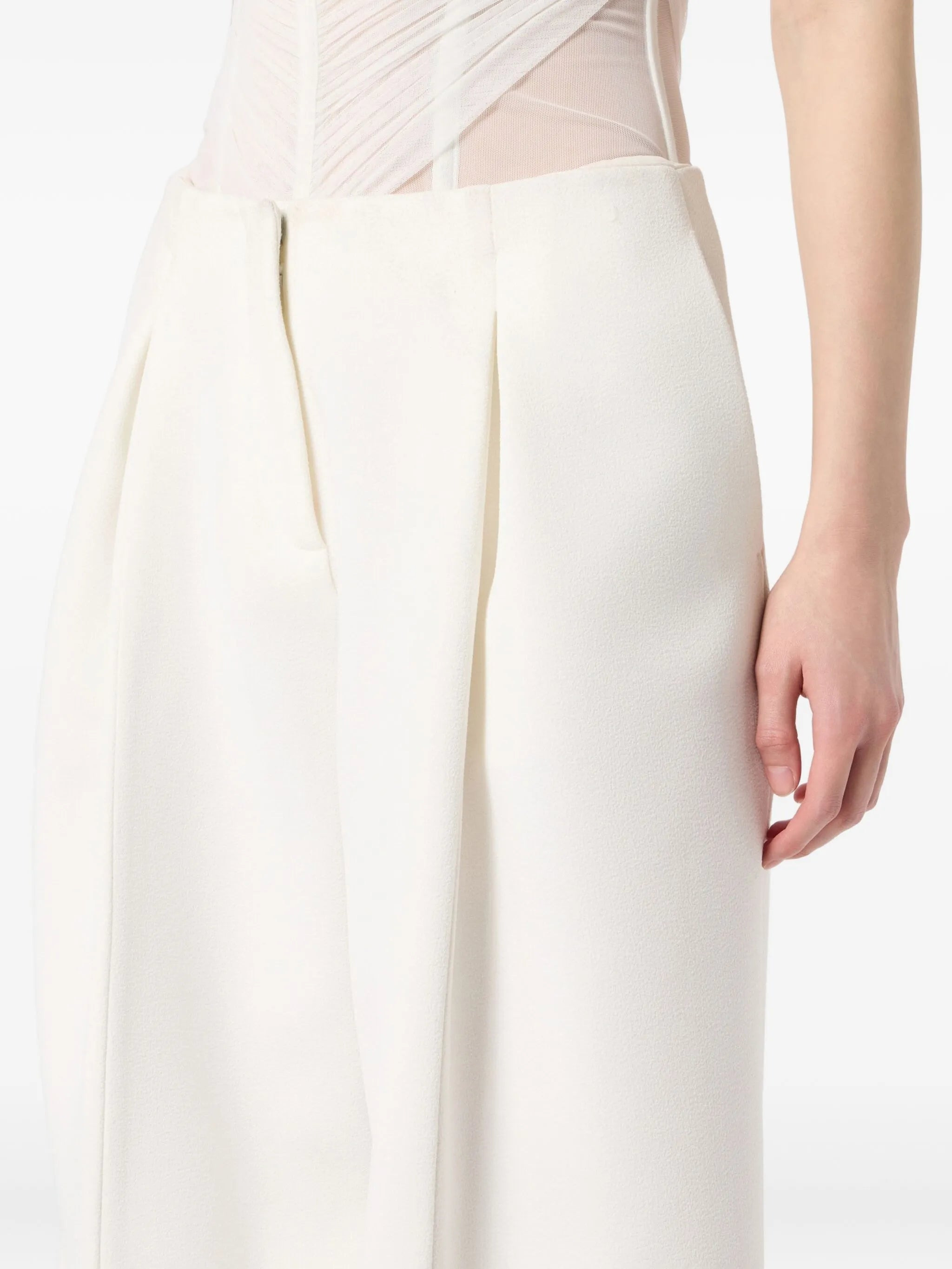 Blumarine Pleated Wide-leg Trousers - 4