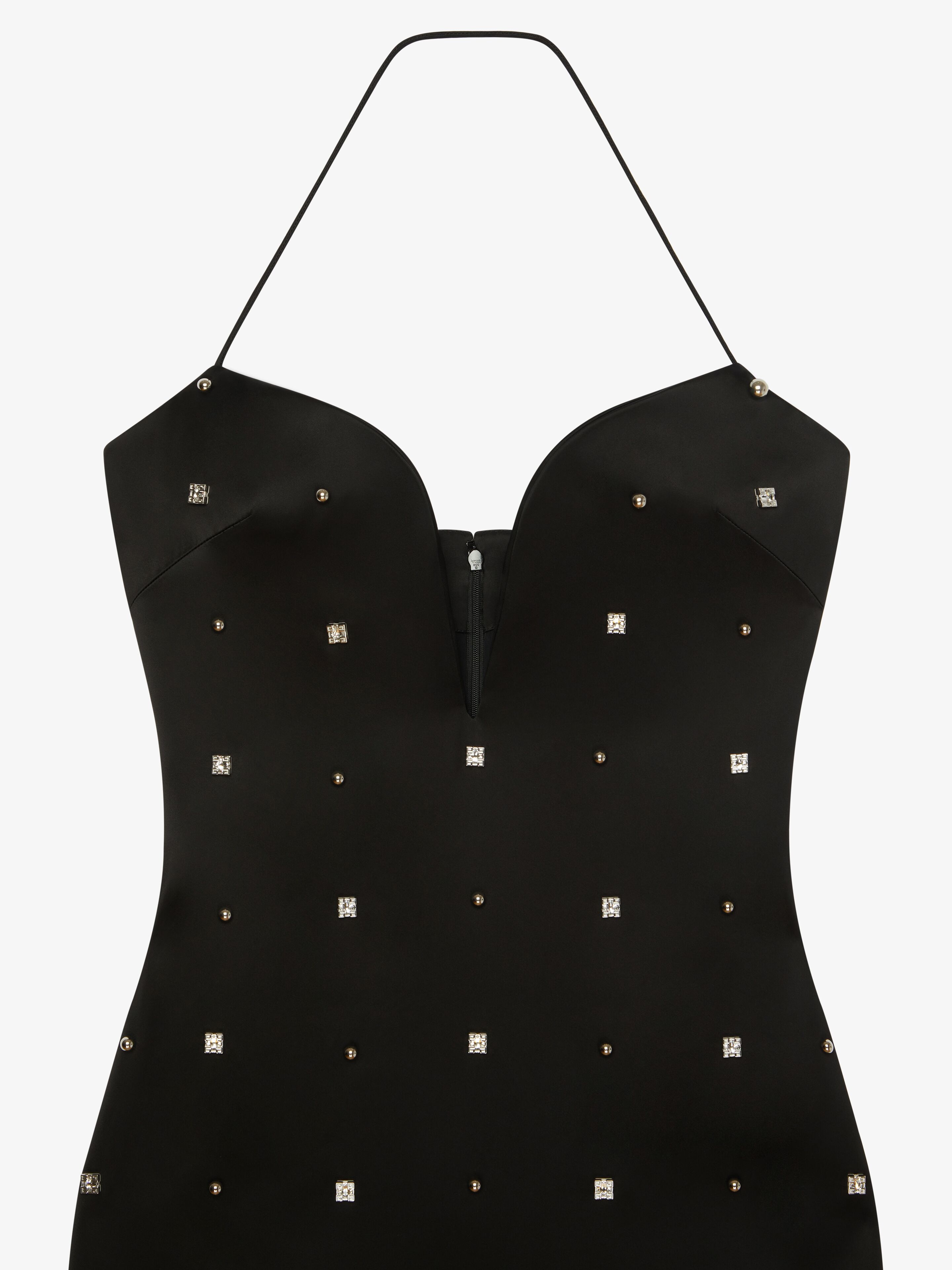 Givenchy DRESS WITH PLUNGING NECKLINE WITH 4G RHINESTONES AND 