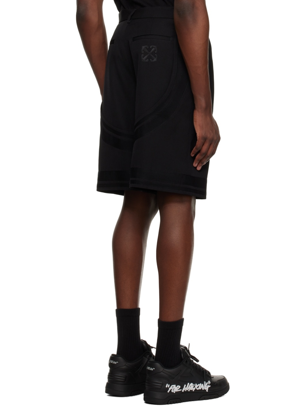 Black Formal Varsity Shorts - 3