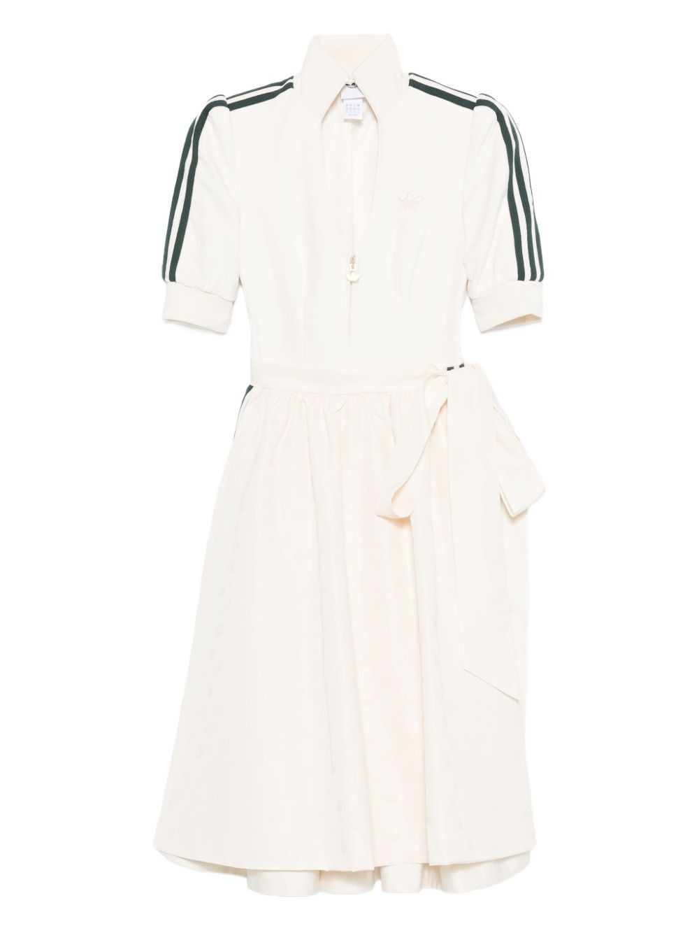 three-stripe zip-front midi dress - 1