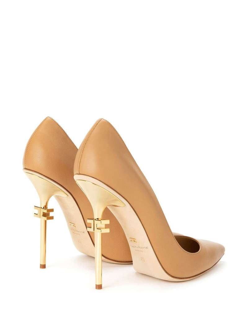 110mm branded-heel pumps 3