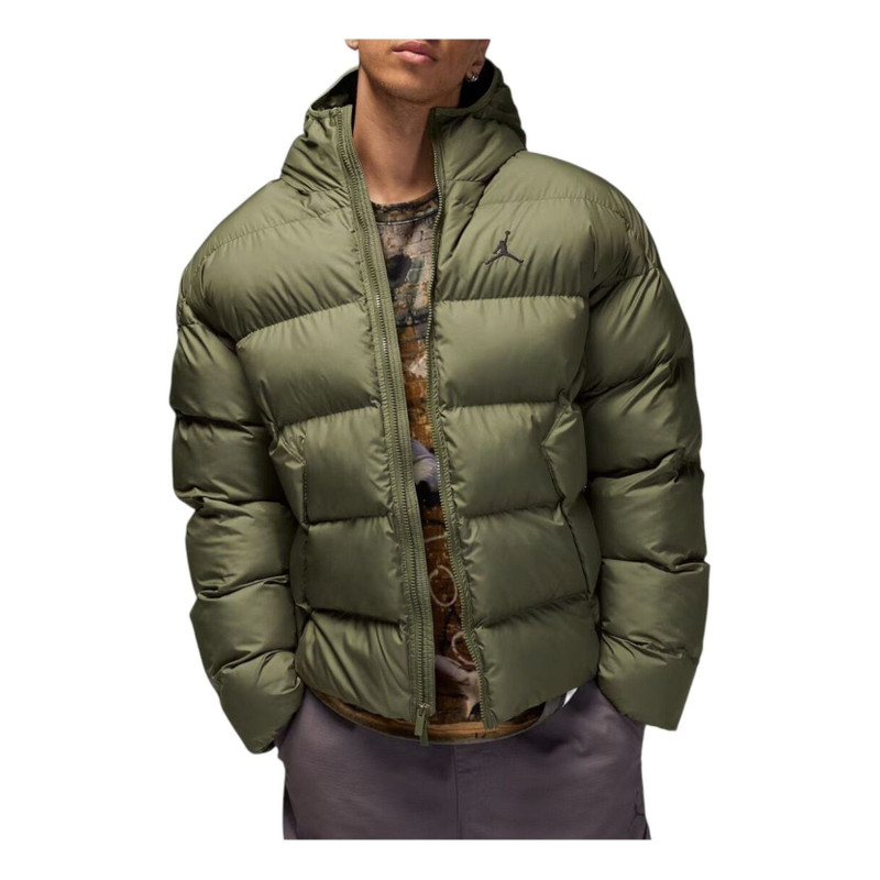 Jordan Air Jordan Brooklyn Therma-FIT Puffer Jacket 'Medium Olive Black' HV0532-222 outlook