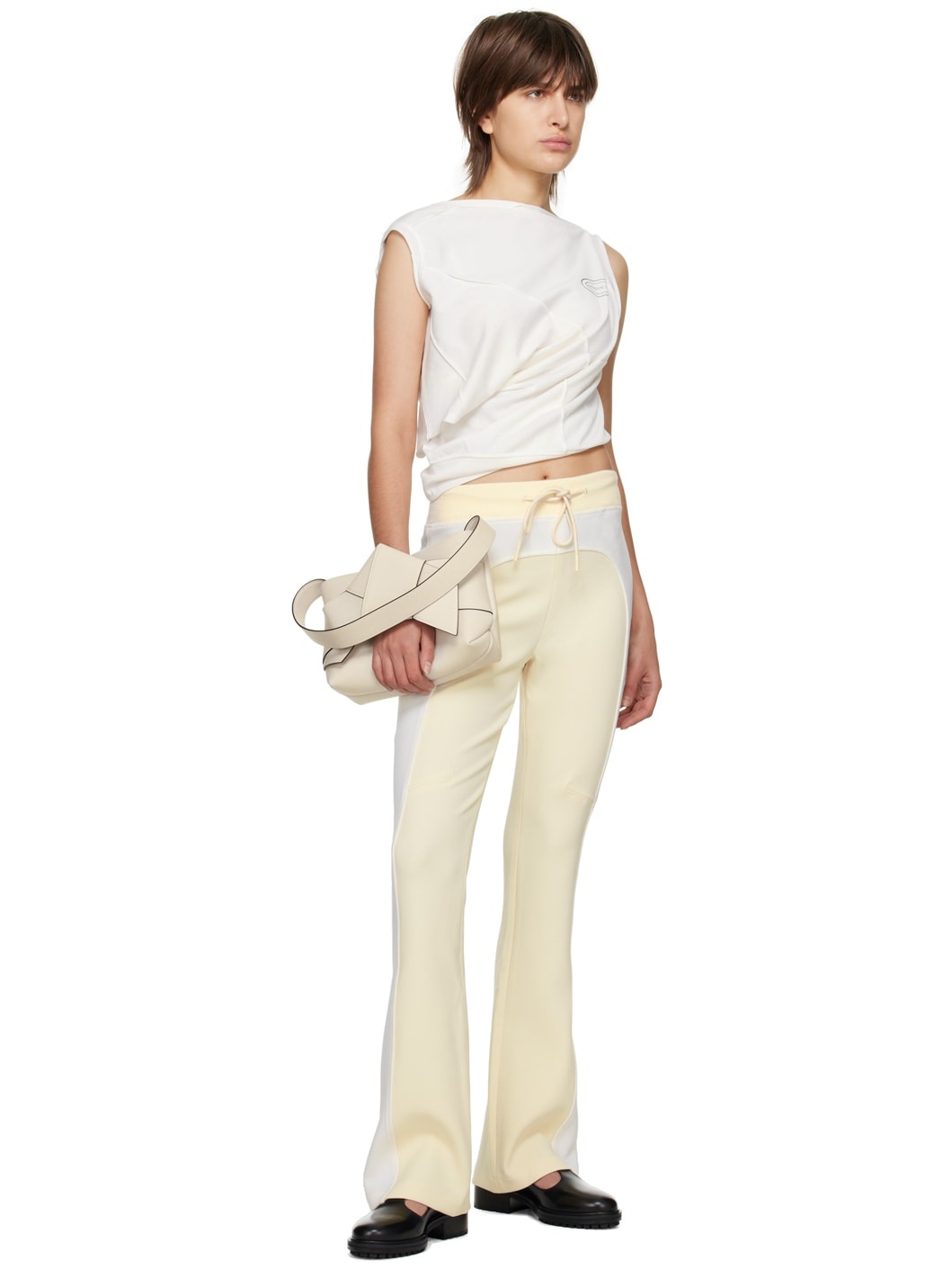 Off-White Paneled Lounge Pants - 4
