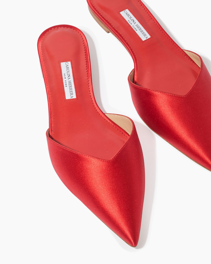 Satin Flat Mule 5