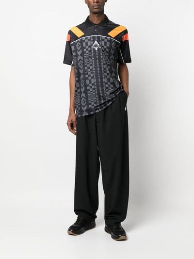 Marcelo Burlon County Of Milan Feather Over pleated trousers outlook