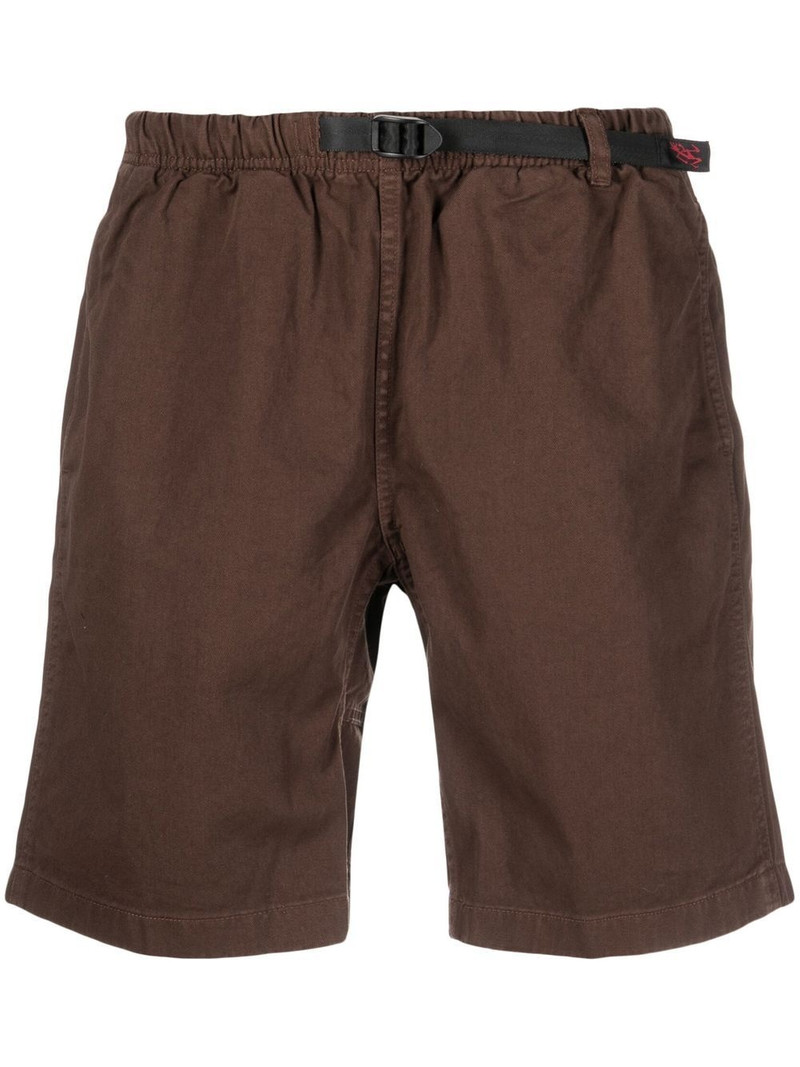 buckle-fastening waistband shorts 1