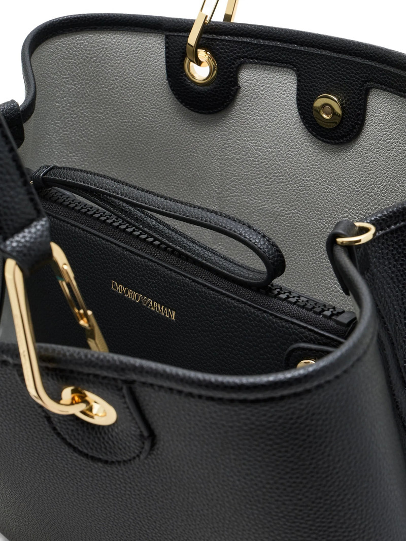EMPORIO ARMANI Emporio Armani Medium Grain-leather Tote Bag outlook