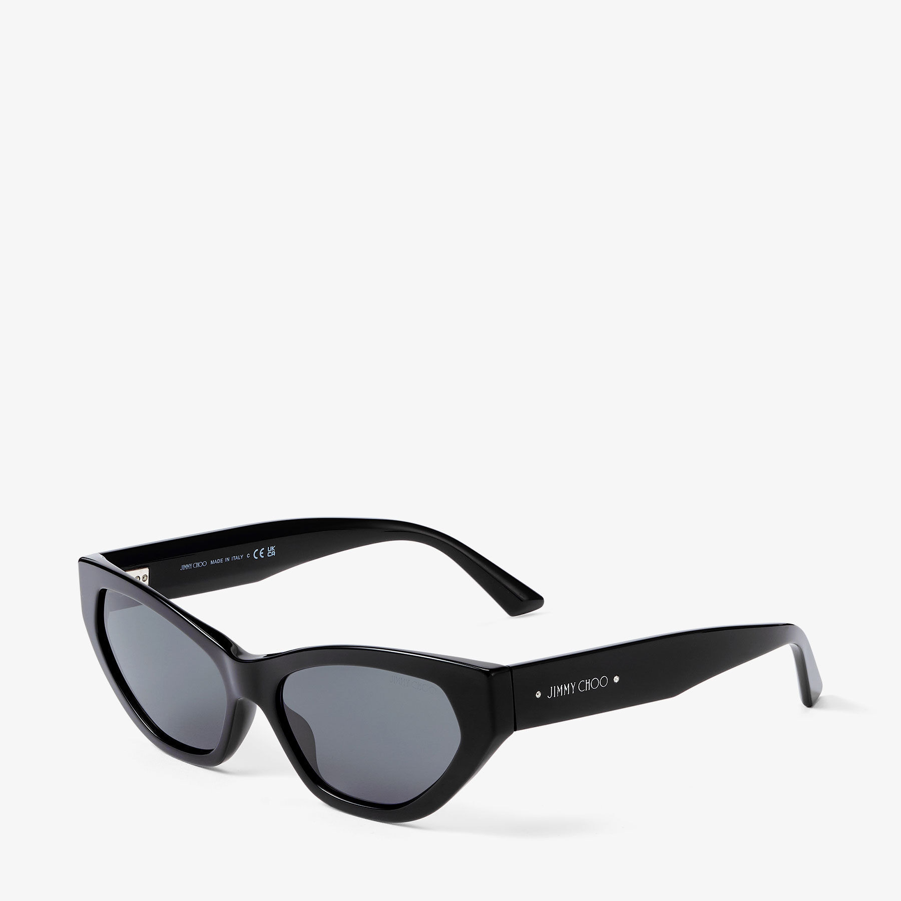Leyla 
Black Cat Eye Sunglasses - 3