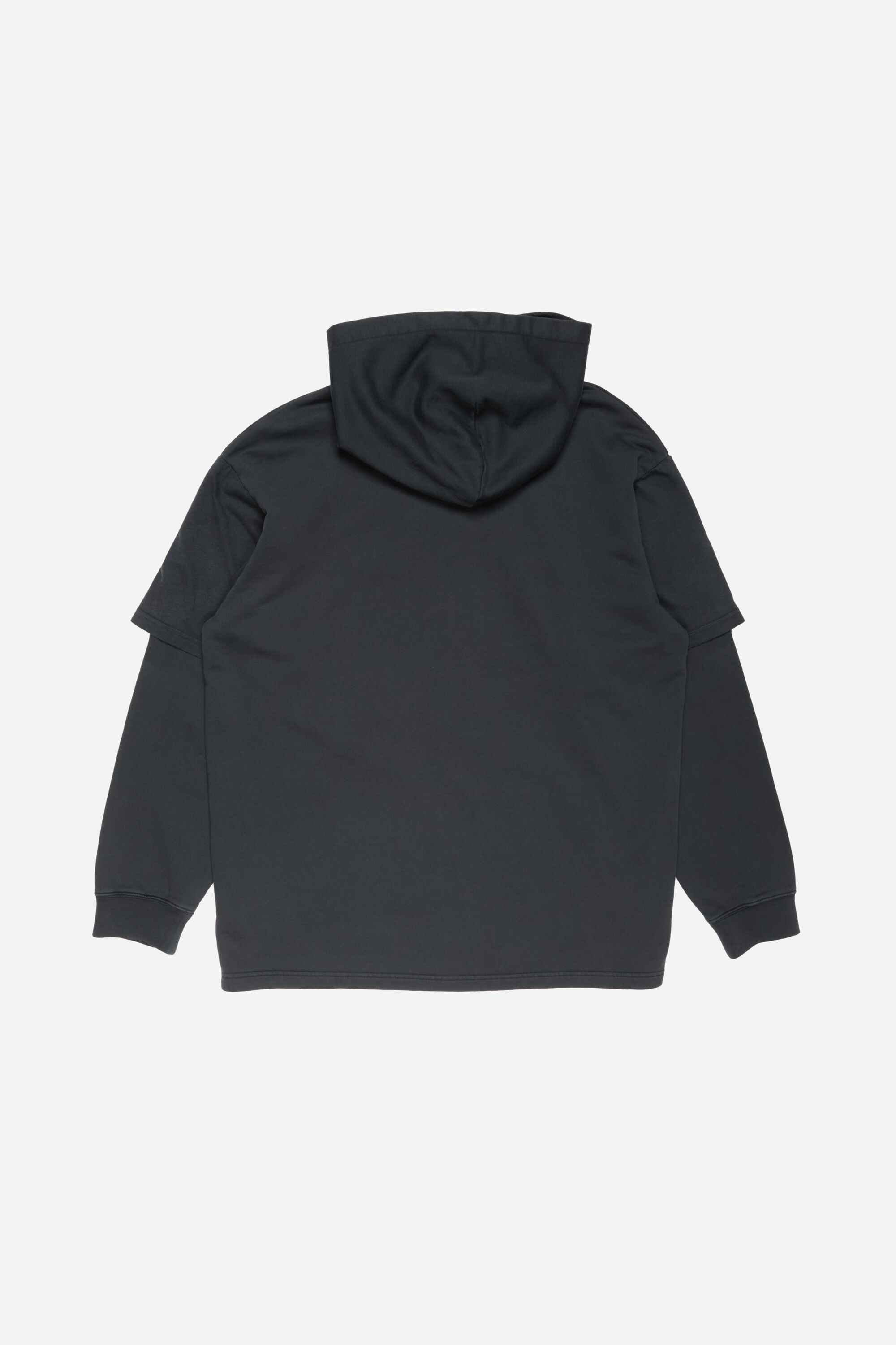 Layered sweatshirt - Black - 7