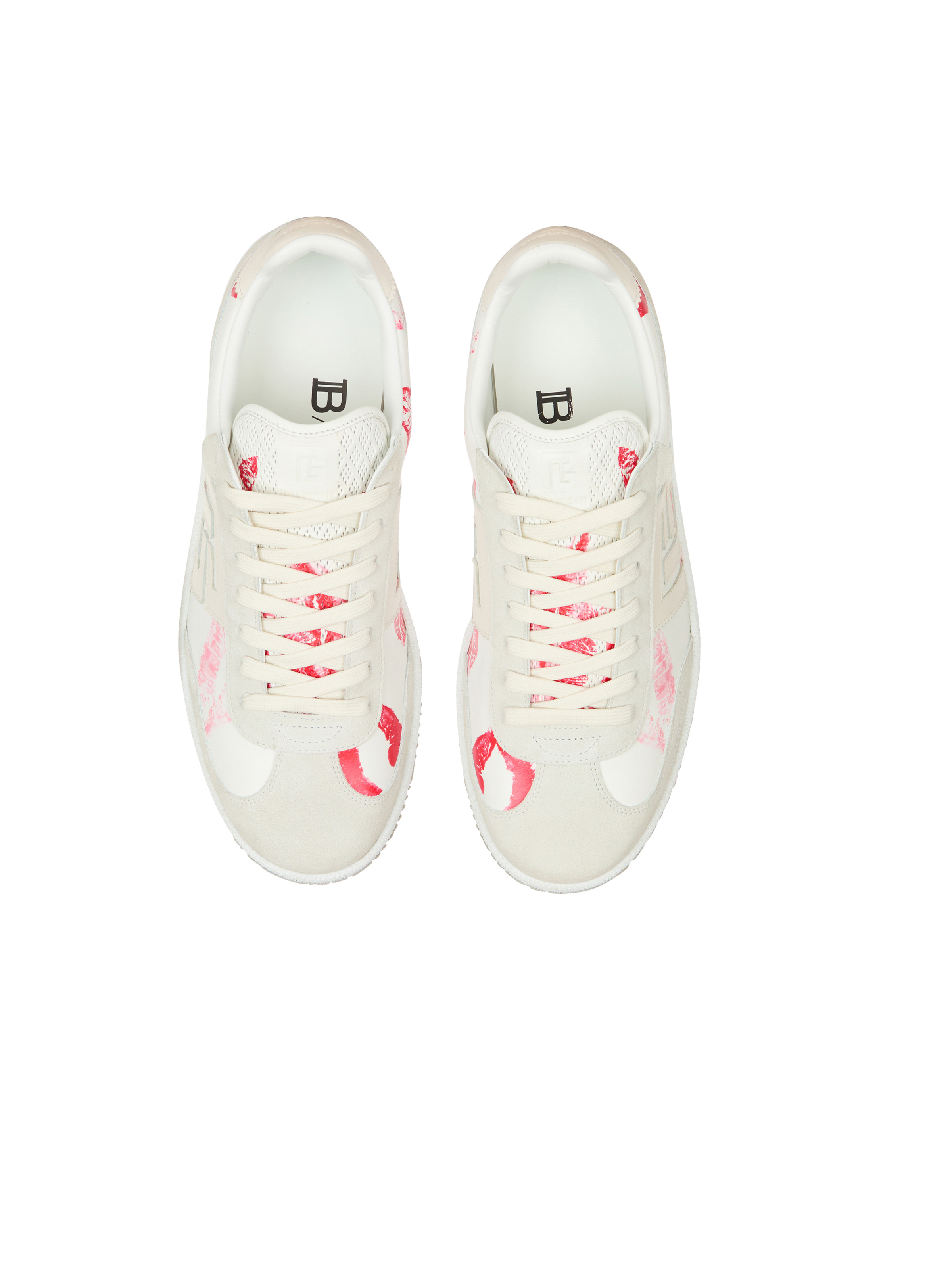 Calfskin Balmain Swan trainers - 3
