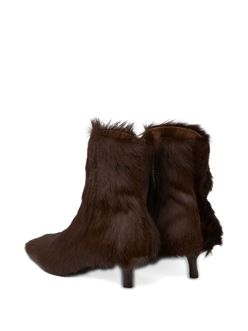 brushed-finish kitten-heel boots 3