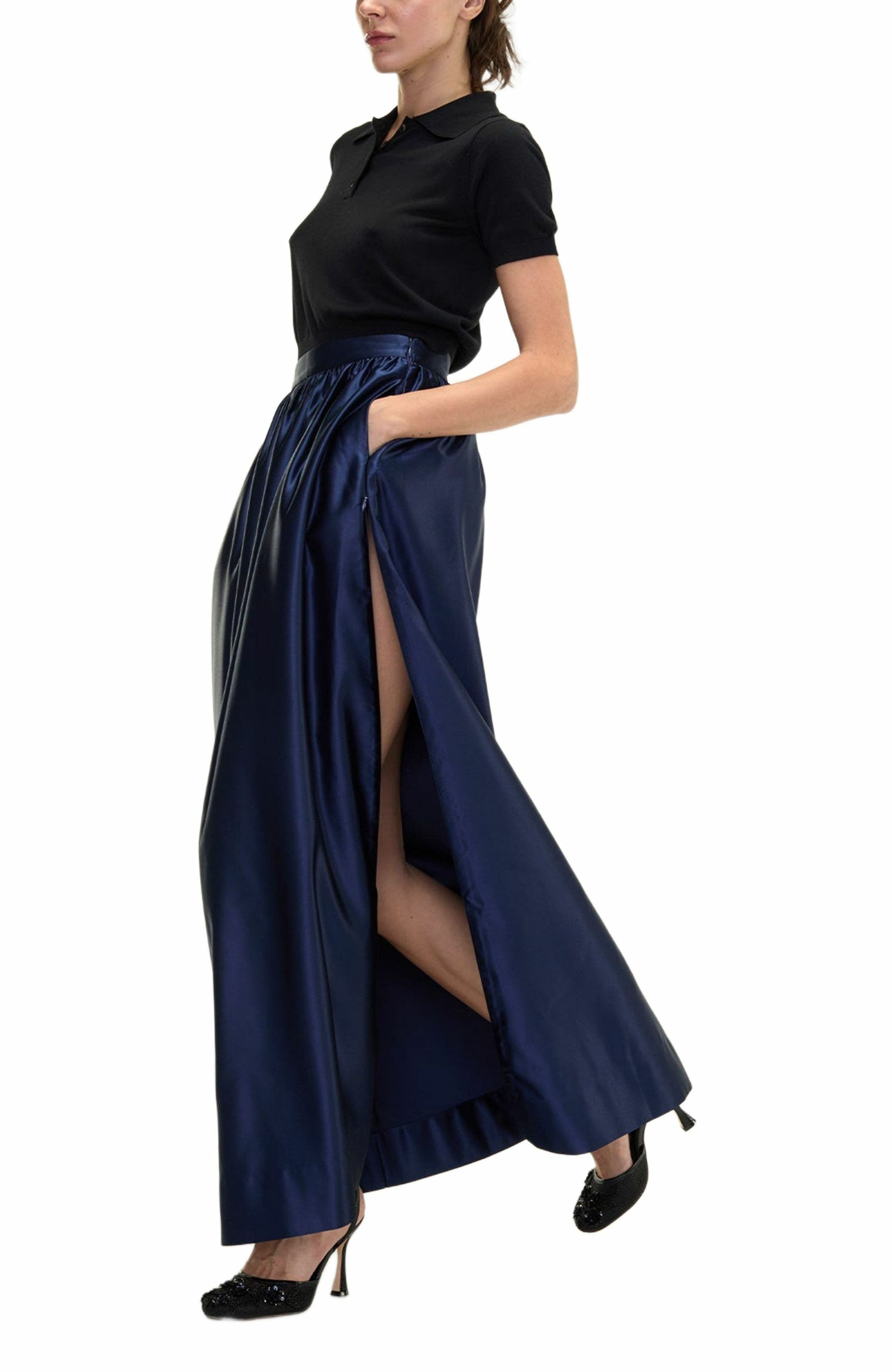 Cynthia Rowley Belle Maxi Skirt in Navy at Nordstrom - 6