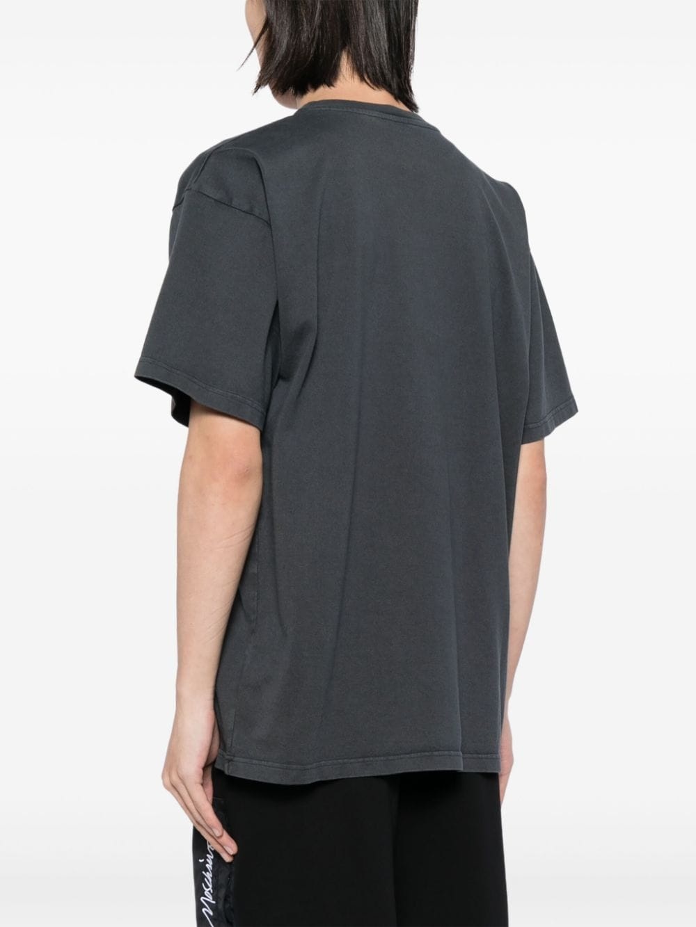 logo-patched cotton T-shirt - 4