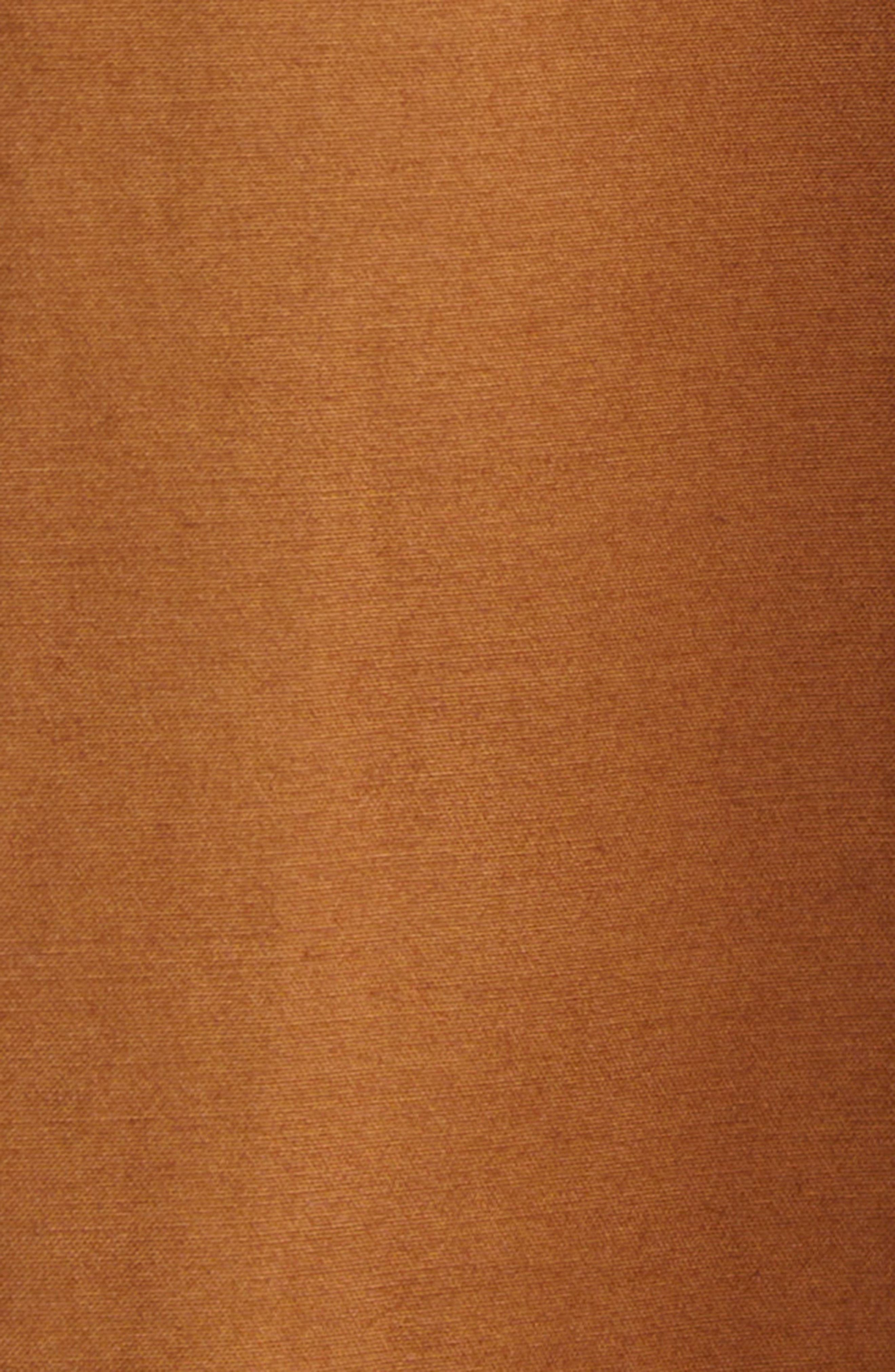 Carolina Herrera Wide Sleeve Belted Stretch Cotton Sateen Shirtdress in Nutmeg at Nordstrom - 6