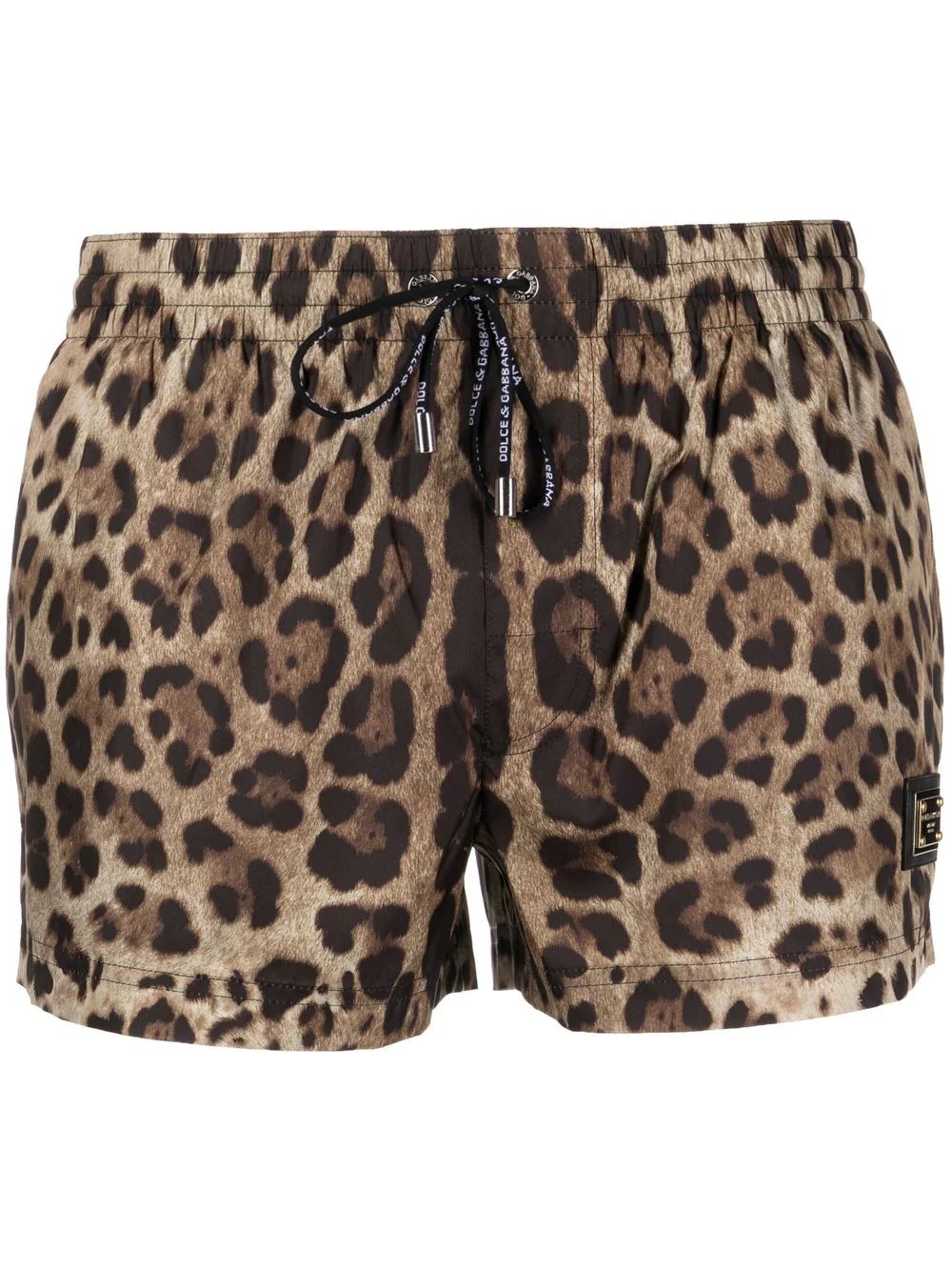 leopard-print swim shorts - 1