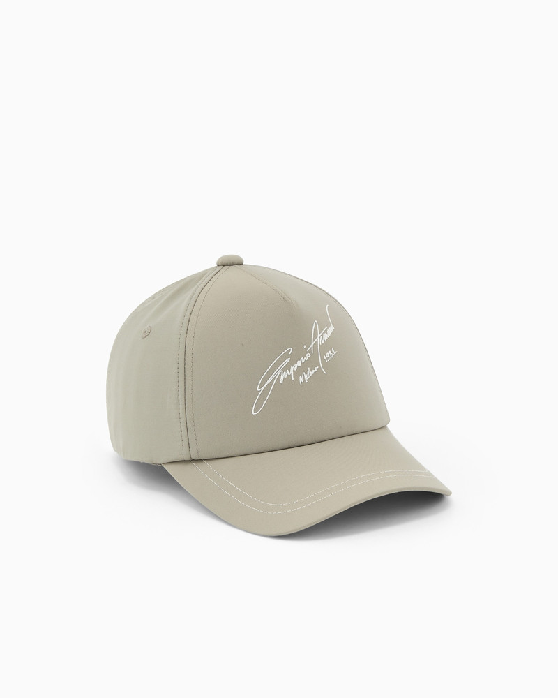 NYLON AND SILK BLEND BASEBALL CAP 1