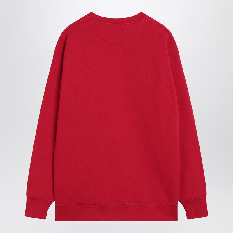 Valentino Red Sweatshirt With Chez Valentino Print Women - 2