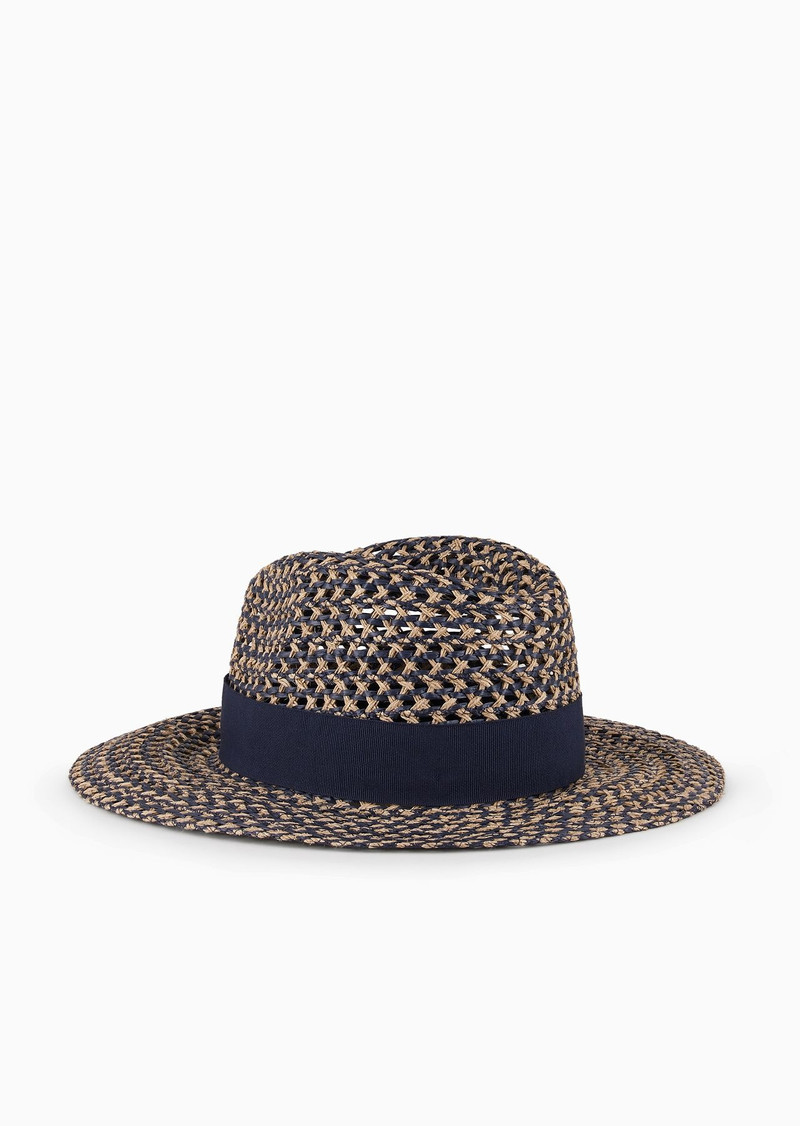 GIORGIO ARMANI Braided cap with tape outlook