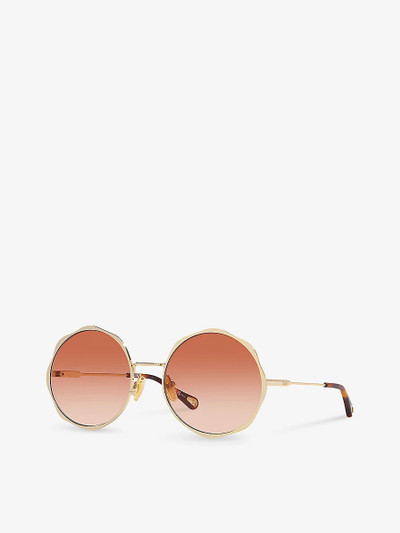 Chloé CH0184S round-frame metal sunglasses outlook