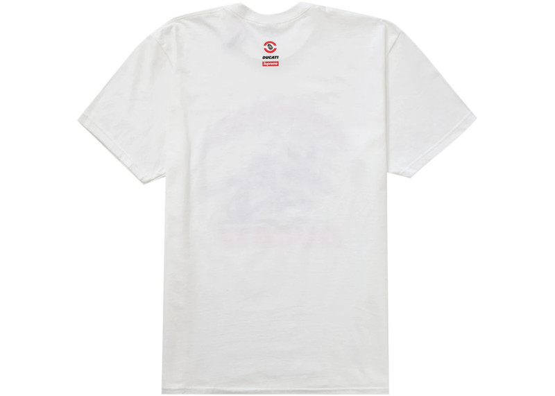 Supreme Supreme Ducati Bike Tee White outlook