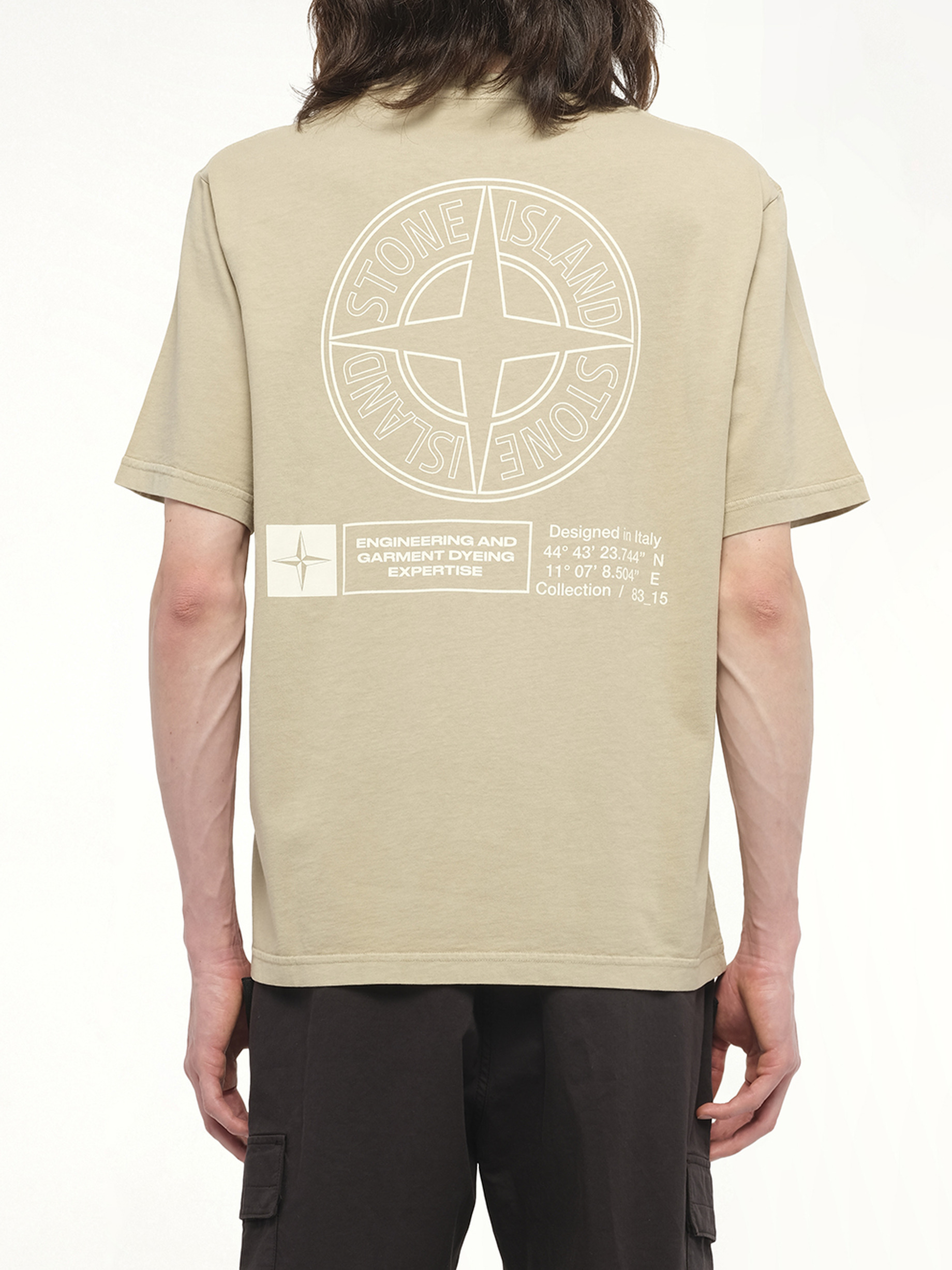 210003 Industrial Print S/S T-Shirt in Desert - 6