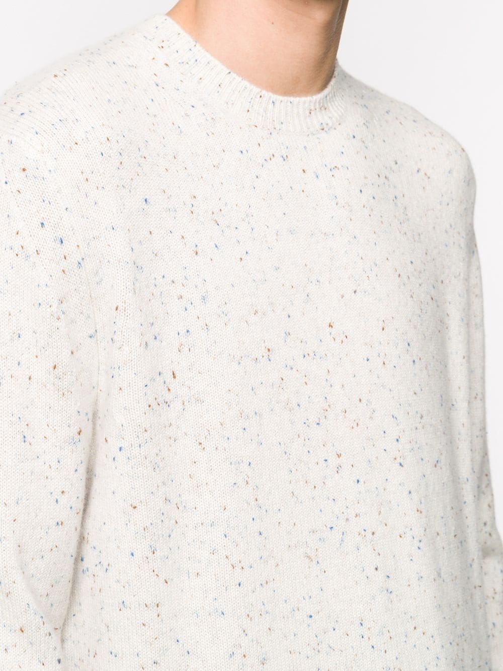 speckle knit crewneck jumper - 5